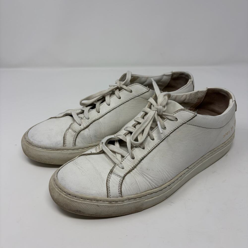 COMMON PROJECTS White Original Achilles Low Sneakers Leather (39)